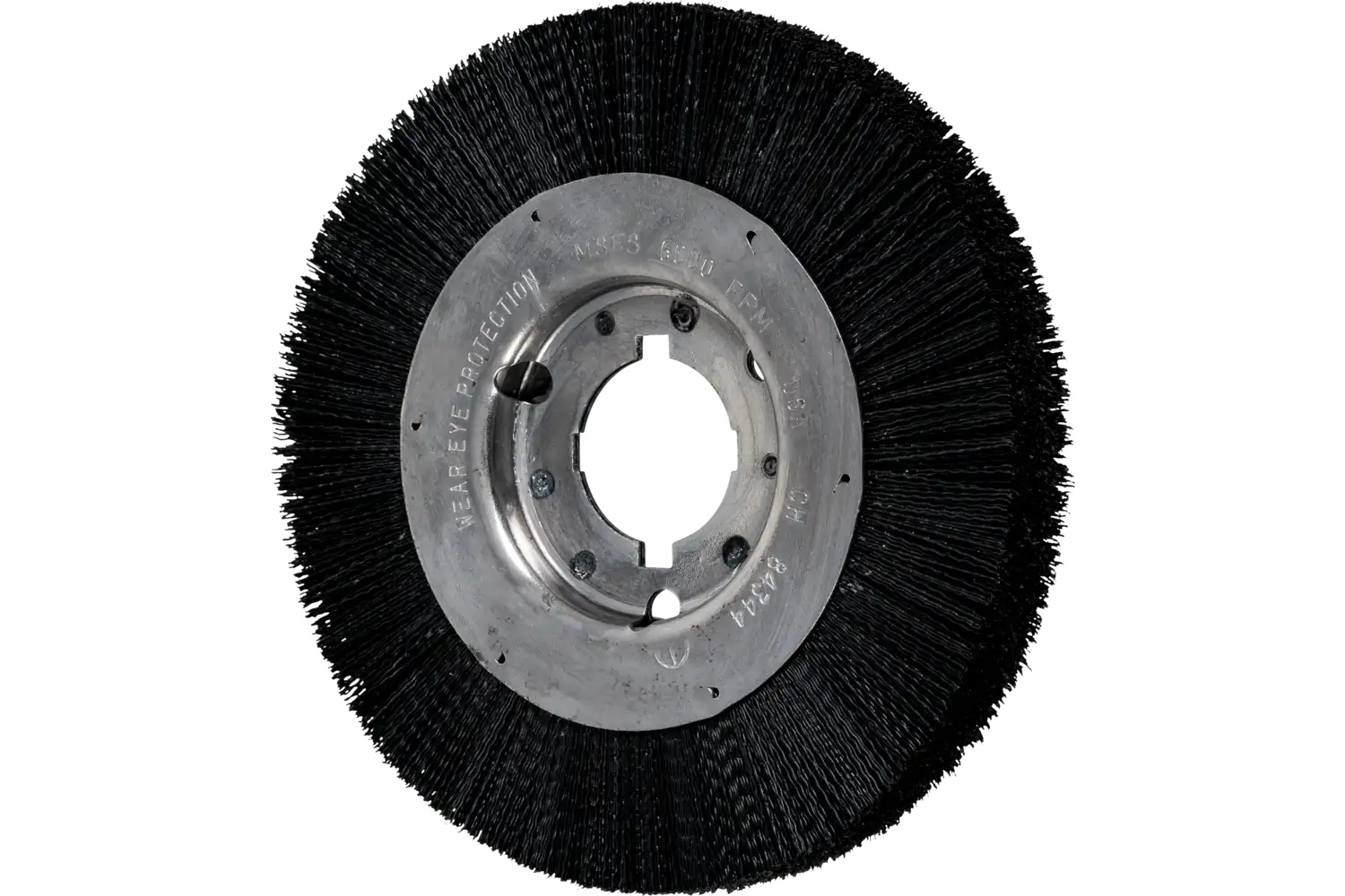 Show details for Pferd Wheel Brush 6" Dia Narrow Face Nylon Fill 2" Keyed Arbor Picture of Pferd Wheel Brush 6" Dia Narrow Face Nylon Fill 2" Keyed Arbor